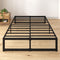 Zinus ABEL 14 Inch Platform Bed Frame Steel Slat Support OLB-QLSP-14KS - Black - Like New