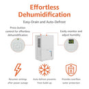 AMAZON BASICS 50-PINT LARGE DEHUMIDIFIER WITH PUMP - WHITE - Like New