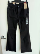 LEVI'S WOMEN'S 501 HIGH RISE FLARE JEANS A3410-0007 - SIZE: WOMEN 28/32 - BLACK - Like New