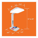 THERALITE AURA QI LIGHT THERAPY SUN LAMP UV 10,000 LUX LIGHT THERAPY - WHITE - Like New