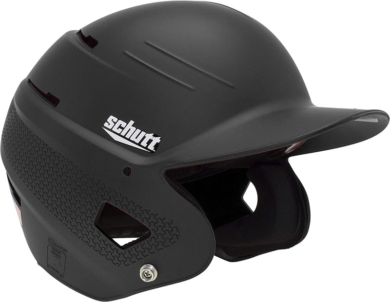 SCHUTT XR1 BASEBALL BATTING HELMET, MATTE BLACK COLOR FOR SENIOR - Like New