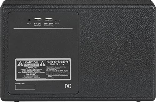 CROSLEY MONTERO PORTABLE RECHARGEABLE BLUETOOTH SPEAKER CR3112A-BK - BLACK - Like New