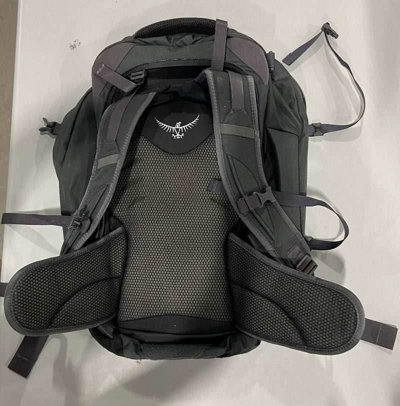 OSPREY FARPOINT 40 - GRAY/GREEN - Like New