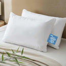 HYPOALLERGENIC BAMBOO VISCOSE BREATHABLE PILLOWS DOWN ALTERNATIVE 2 PACK - Brand New