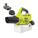 RYOBI ONE+ 18-VOLT LITHIUM-ION CORDLESS MISTER FOGGER WITH BATTERY - GREEN - Like New