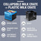 CLEVERMADE COLLAPSIBLE 25L (6 GAL) STACKABLE STORAGE BINS 8034174 - BLACK - Like New