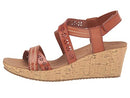 119339W Skechers Women's Cali BEVERLEE - DELICATE GLOW, Luggage, 7 W - Like New