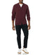AMAZON ESSENTIALS LAMBS WOOL V-NECK CARDIGAN SWEATER WITH POCKETS SIZE: M - Like New