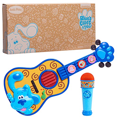 BLUE'S CLUES & YOU! SING-ALONG GUITAR AND MICROPHONE BY JUST PLAY - BLUE - Like New