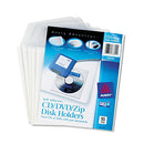 AVERY SELF-ADHESIVE CD/DVD TOP LOAD STORAGE PAGES CLEAR 73721 - PACK OF 10 - Brand New