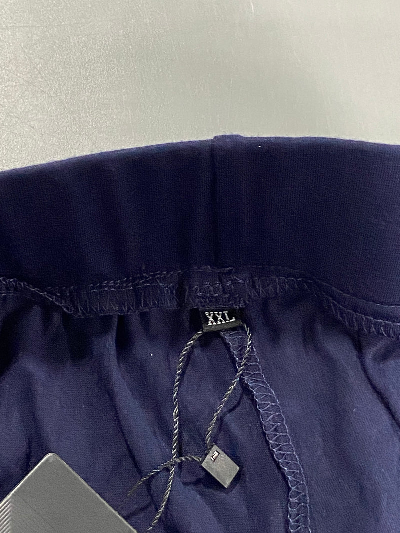 HUUEAY 2 PACK WOMEN'S PLUS SIZE CAPRI PANTS COTTON WIDE LEG CAPRIS - BLACK/NAVY - Brand New