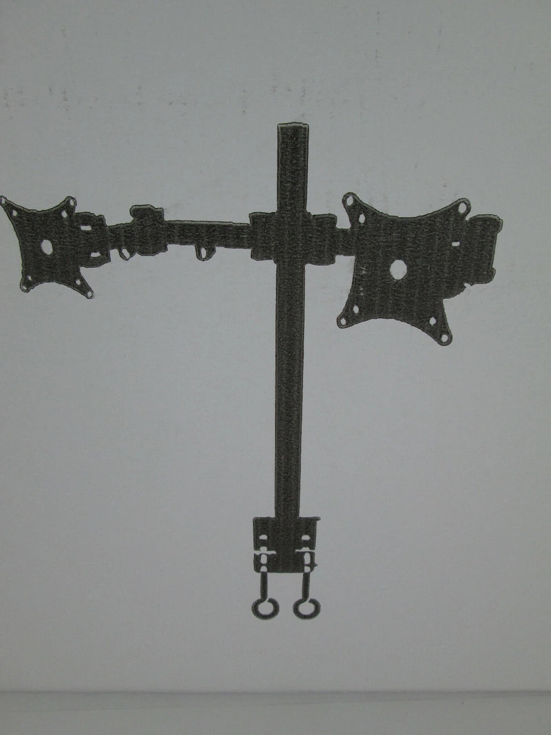 HALTER FREE TILT DUAL MONITOR ARM - BLACK - Like New