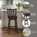 HILLSDALE PRESQUE ISLE SWIVEL STOOL, COUNTER HEIGHT - CHERRY - Like New