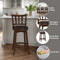 HILLSDALE PRESQUE ISLE SWIVEL STOOL, COUNTER HEIGHT - CHERRY - Like New