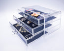 LA SANTE 3-DRAWER ACRYLIC TABLETOP COSMETICS ORGANIZER CLEAR LS-3DACO - Brand New