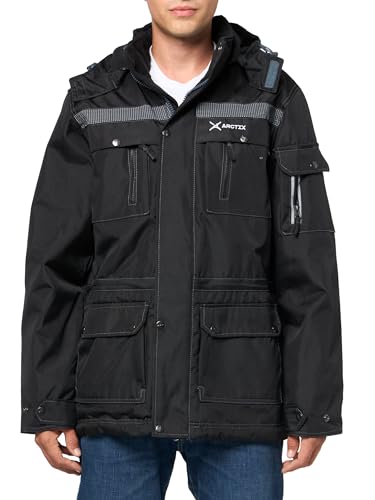 8050STANDARD Arctix Men's Performance Tundra Jacket With Added Visibility Black - Brand New
