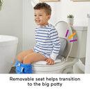 Fisher-Price 2-N-1 Toddler Toilet Cheer for Me Potty Training Seat - White - Brand New