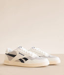 REEBOK COURT ADVANCE-SUEDE UNDERLAY - SIZE: MEN 9.5 - BEIGE BLK WHITE - Brand New