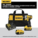 DEWALT CORDLESS IMPACT WRENCH KIT WITH HOG RING 3/8-INCH DCF883M2 - YELLOW/BLACK - Like New