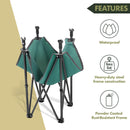 ARROWHEAD OUTDOOR 28” PORTABLE FOLDING TABLE 4 CUP HOLDERSNO KKS0231U - GREEN Like New