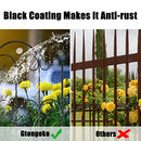 Gtongoko 5 Panels Decorative Garden Fence 18" x 7.5 ft B091SX1YTJ - BLACK - Brand New