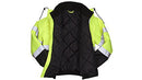 Pyramex RJ32 Series Waterproof Hi-Vis Orange Lime Bomber Jacket, Size L - Like New