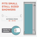 Zenna Home No Drill Curved Shower Curtain Rod Brushed Nickel B082XT4LCD-NEW - Brand New