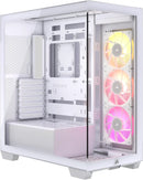CORSAIR ICUE LINK 3500X RGB TEMPERED GLASS MID-TOWER PC CASE 3X - WHITE - Like New