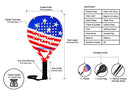 Padel Racket Palas de Padel raqueta Lightweight US Flag - Brand New