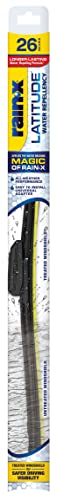 RAIN-X LATITUDE 2-IN-1 WIPER BLADES 26" WIPERS 1 UNIT REPLACEMENT - BLACK - Like New