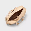 ALL IN MOTION FAUX NEOPRENE WEEKENDER BAG - CREAM - Brand New