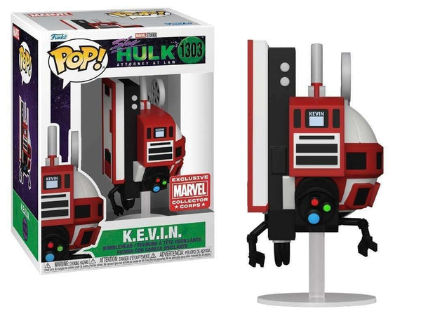 FUNKO POP SHE HULK K.E.V.I.N #1303 COLLECTOR CORPS EXCLUSIVE RED/BLACK/WHITE - Brand New