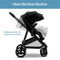 Mompush Wiz 2-in-1 Convertible Baby Stroller Bassinet Mode Foldable T629 - Black - Like New