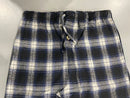 TEN WEST APPAREL MEN'S FLANNEL PAJAMA PANTS - MEDIUM - NAVY/WHITE - Brand New