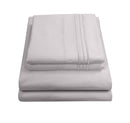 SWEET HOME COLLECTION 1800 THREAD COUNT EGYPTIAN QUALITY SHEET SET – SILVER - Brand New