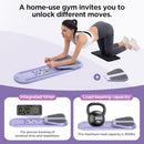 ROSSEMIA PILATES BOARD PORTABLE PILATES REFORMER EQUIPMENT WITH TIMER - PURPLE - Like New