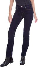 LEVI'S WOMENS 314 SHAPING STRAIGHT JEANS SIZE: 33X32 - DARKEST SKY - DARK INDIGO - Brand New