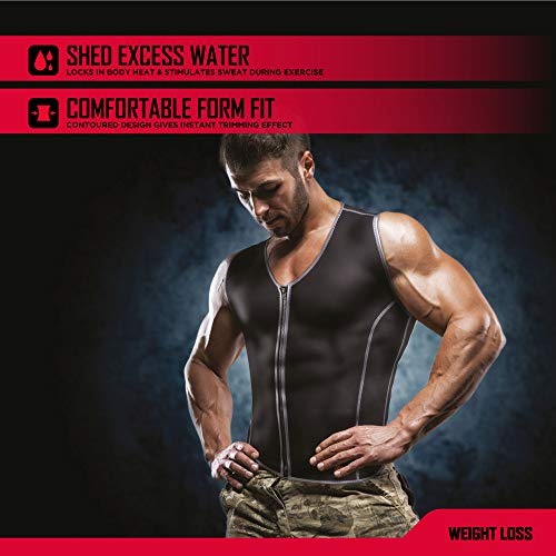 RBX CONTOURING AND SLIMMING WORKOUT VEST - SIZE: MEN L/XL - BLACK - Like New
