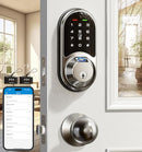 Veise RZ07C Smart Locks for Front Door, 2 Knob Handle Set, Fingerprint Keyless - Like New