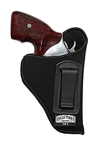 UNCLE MIKE'S OFF-DUTY & CONCEALMENT NYLON OT ITP HOLSTER SIZE 0 RIGHT HAND BLACK Like New