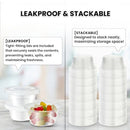 Klex 2 Oz Disposable Plastic Portion Cups with Lids, 59.15ML, 2000 Sets - Brand New