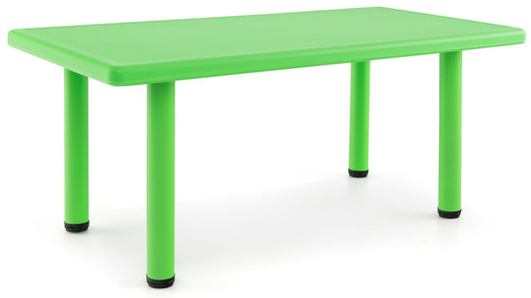 AXIDOU 24''W X 48" L KIDS TABLE - TODDLERS 1-8 YEARS OLD - GREEN - Like New
