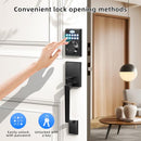 BAILABA KEYLESS ENTRY DOOR LOCK DEADBOLT WITH HANDLE SET FOR FRONT DOOR_BLACK - Like New