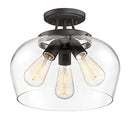 Savoy Essentials 6-4035-3-13 Octave Bohemian Clear Glass 3-Light English Bronze - Brand New