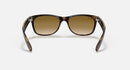 RAY BAN WAYFARER CLASSIC RB2132 POLISHED LIGHT BROWN GRADIENT LENSES - Like New