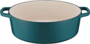 Cuisinart 7 Quart Oval Casserole CI770-33TE - Cool Teal Like New