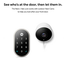 Google Nest x Yale Tamper-Proof Smart Lock Satin Nickel RB-YRD540-WV-619 Like New