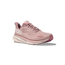 1127896 HOKA ONE ONE Clifton 9 Womens Shoes Pink Peach Mist 9 Like New