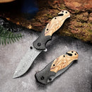 GENERIC 8.07 INCHES MULTI-FUNCTIONAL FOLDING KNIFE - BROWN/GRAY - Like New