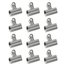 X-ACTO 4 Bulldog Binder Clips, Steel & Nickel-Plated, 3 Inch Clips, 12 Count - Brand New